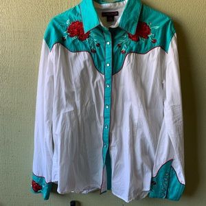 Women’s Rock & Roll Cowgirl Western Shirt XL